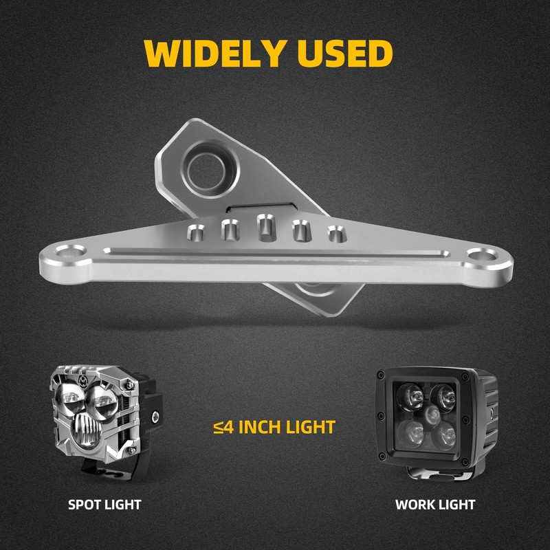 NKCELL POWER JK A-Pillar Windshield Hinge Mounting Dual Light Brackets