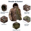 Wild Cedar Camo Hunting Clothes for Men with Fleece Lining,Quiet