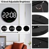 Wall Clock, 10 Inch Digital Wall Clock, Large LED Wall