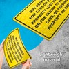 Not Responsible for Accidents or Injuries Sign - 8 x