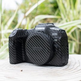 JJC Anti-scratch Protection Sticker Compatible with Canon EOS R8 Mirrorless Camera, Non-slip Carbon Fiber Pattern Cover Camera Protective Film