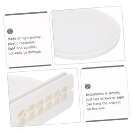 Gatuida 2pcs Speaker Holder Wall-Mounted Bracket for and Easy to Install Space-Saving Design Hollow-Carved Structure Compatible Smart Speakers