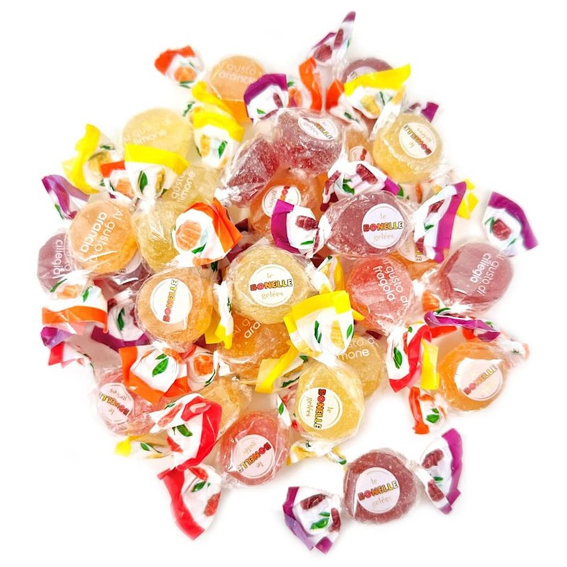 SweetGourmet Le Bonelle Gelées Soft Fruit Jelly Candy, Strawberry Blackberry