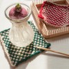 Mini Square Knitting Tool with Hooks Wooden Crochet Board for