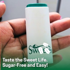 Sweetex Sugar Free, Calorie Free Sweetener Tablets, Convenient Pocket Size Dispenser, Pack of 4, Total of 4800 Tablets