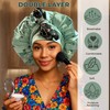 Discover premium double layer silk satin sleeping bonnets designed for