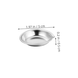 DOITOOL 6pcs Stainless Steel Watercolor Mixing Palette Round Texture Paint Holder Tray for Artists Portable and Lightweight Painting Trays for and Cleaning