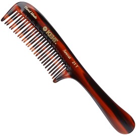 Kent 21T 8 Inch Large Hair Detangling Comb, Wide Teeth for Thick Curly Wavy Hair. Long Hair Detangler Comb For Wet and Dry. Handmade of Quality Cellulose, Saw-Cut Hand Polished, Made in England