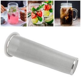 Cold Brew Coffee Filter, 304 Stainless Steel Filter Coffee Tea Infuser Coffee Strainer Mason Canning Jar Mesh Coffee Filter (8 x 21 cm/3.1 x 8.2 inches)