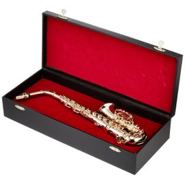Sunrise Sound House Miniature Musical Instrument Alto Saxophone 1/4 Gold