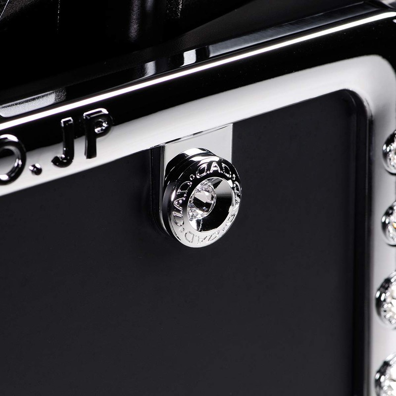 D.A.D Jewelry Number Plate Emblem II Black Diamond (2PCS) SB183-09