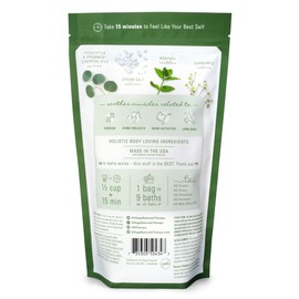 Village Naturals Therapy Muscle Foaming Epsom Soak, Eucalyptus Mint Scent, 36 oz, Pack of 2