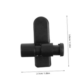 LALAFINA 2Pcs Rotatable Earphone Cable Clamp Black Headset Wire Clip for Clothing Organization for Mobile Phones and Headphones