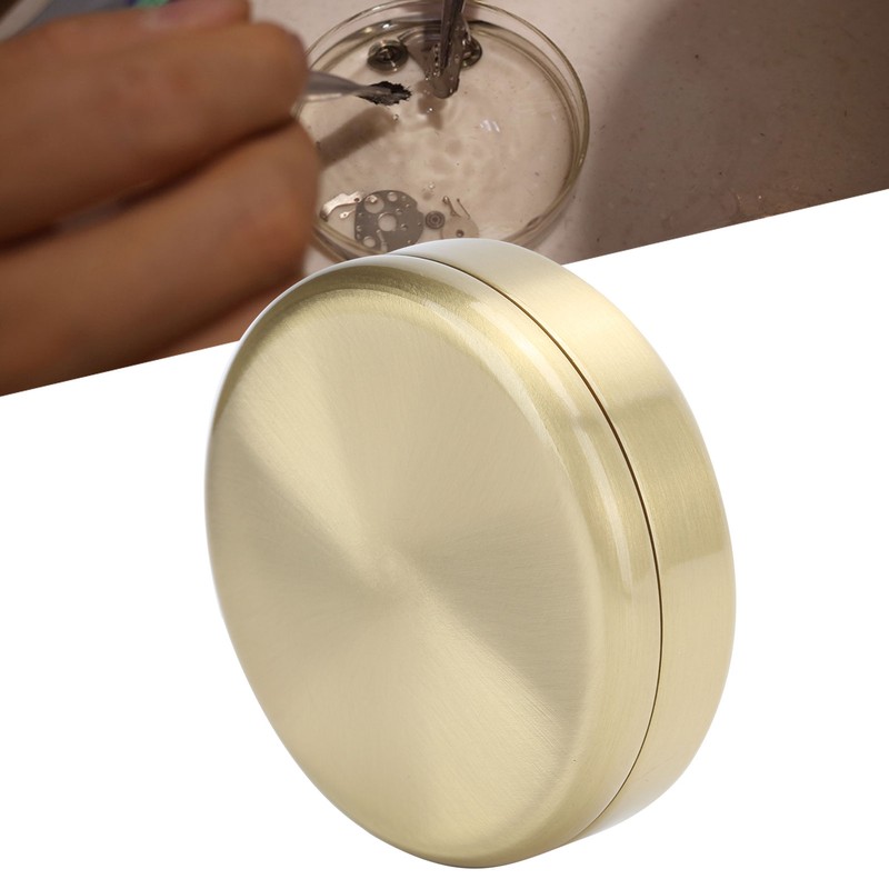 Watch Oil Jar Copper Watch Movement Cleaning Maintenance Pot Round