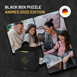 Black Box Puzzle 1000 Pieces, Blackbox Puzzle with Surprise Motif without Template, Impossible Puzzle Heavy for Adults and Children from 14 Years, Puzzle Box Anime 2022 Edition