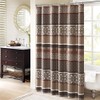 Madison Park Princeton Geometric Jacquard Fabric Shower Curtain, Transitional Shower