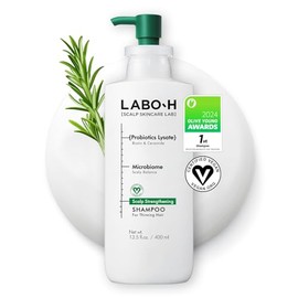 LABO-H Champú Fortalecedor del Cuero Cabelludo para el Crecimiento del Cabello y Antipérdida | Rutina de Cuidado Capilar Vegana con Ceramida, Aceite d