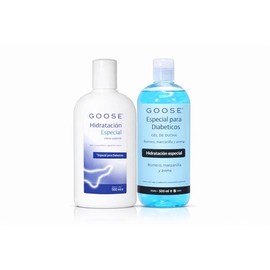 GOOSE - Kit Hidratacin Especial para Diabticos, Crema Corporal 500 ml  Gel de Ducha 500 ml, Cuidado Diario de la Piel, Hidratacin Profunda, Uso...    
