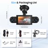 Hodozzy 360° Car Dash Cam, 4 Cameras Front Rear, 1080P,