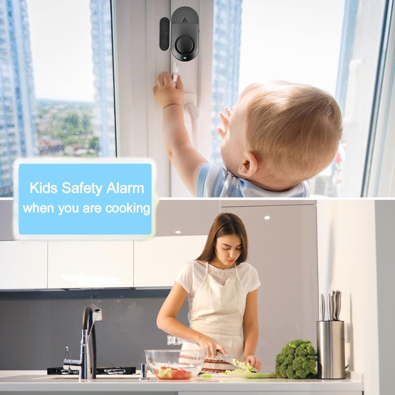Window and Door Alarm, Door Alarm for Home Security, 120