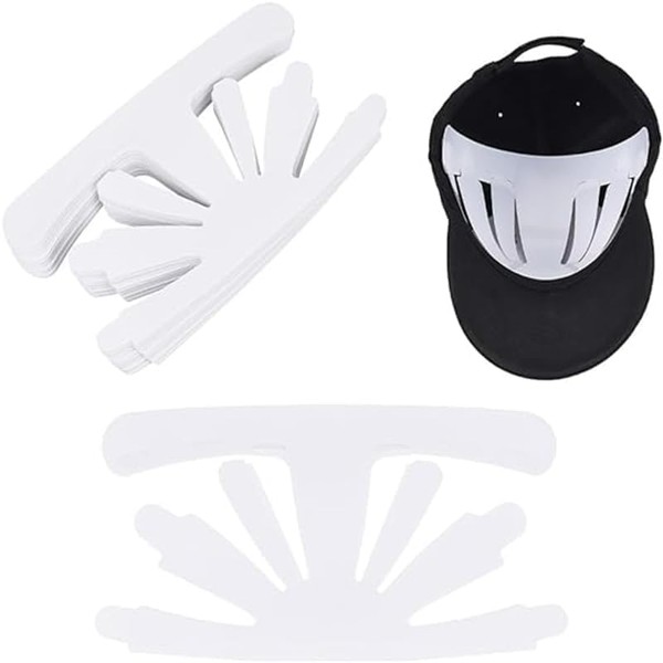 SLOTHCITY 5 Pcs Plastic White Hat Inner Support Baseball Cap
