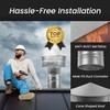 6" Inch Round Galvanized Steel Roof Cap with Mesh -