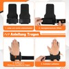 Kiiwah Beast Mode Lifting Straps Strength Training, Leather Lifting Straps
