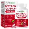 Beetroot Capsules, Beetroot Supplement 1300mg, Nitric Oxide Boost, Natural Beet