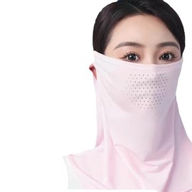 [Imported] UV Protection Mask Golf Face Sun Shield Cycling Running Mask 157112 Free Size/Pink 50ea