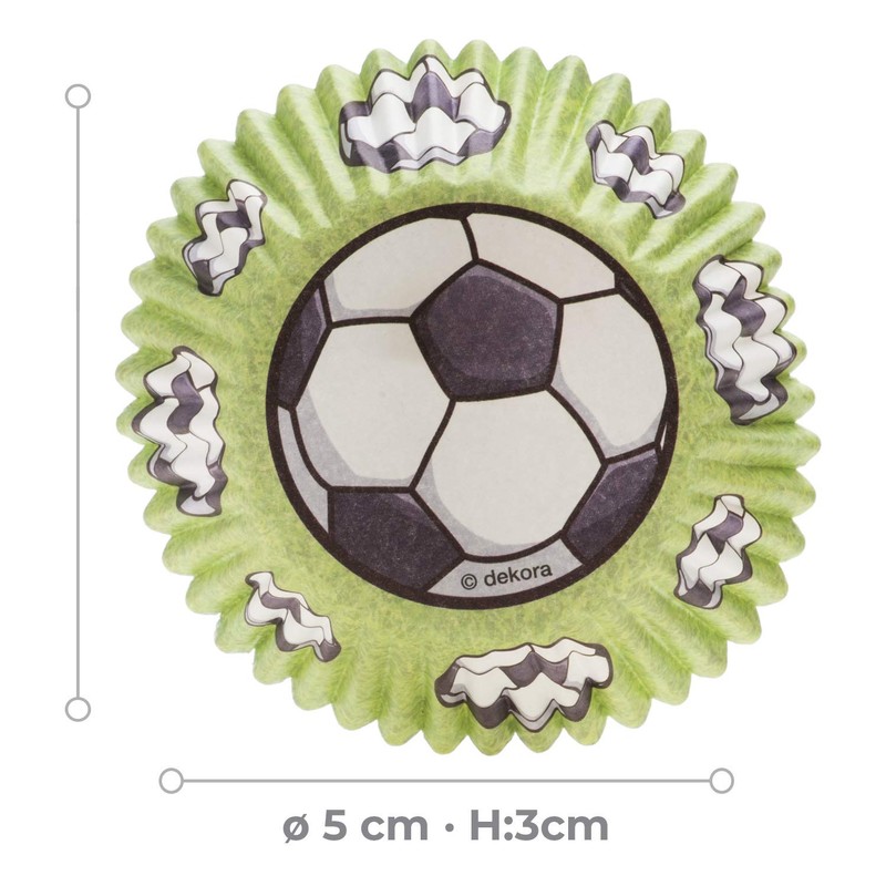 Dekora - Football Cupcake Cases , Paper Cupcake Cases -