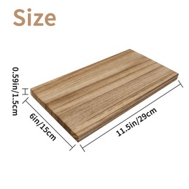 Pack of 3 Carving Wood Craft Wood Panels Wooden Cutouts for Crafts Natural Basswood Balsa Wood for Carving Wall Shelf Craft Painting Home Decorations Door Hanger Sign 29 x 15 x 1.5 cm