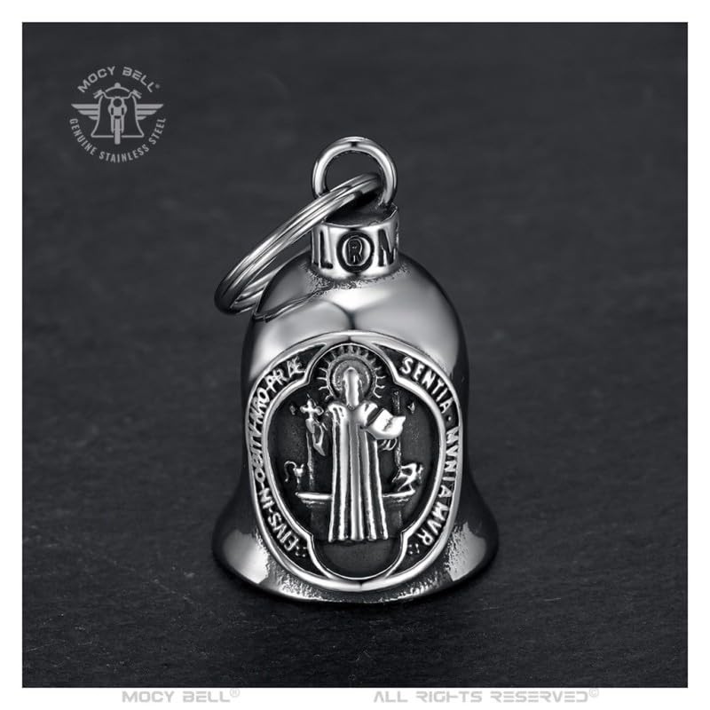 MOCY BELL - MocyBell Saint Benedict Motorcycle Bell - Stainless