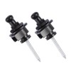 12pcs Black Guitar Strap Locks Buttons Round Head For Guitar