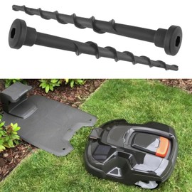 eMagTech Pack of 10 Lawnmower Charging Station Screw Compatible with Husqvarna Automower 105 305 308 Length 13.7 cm Garden Tools Black