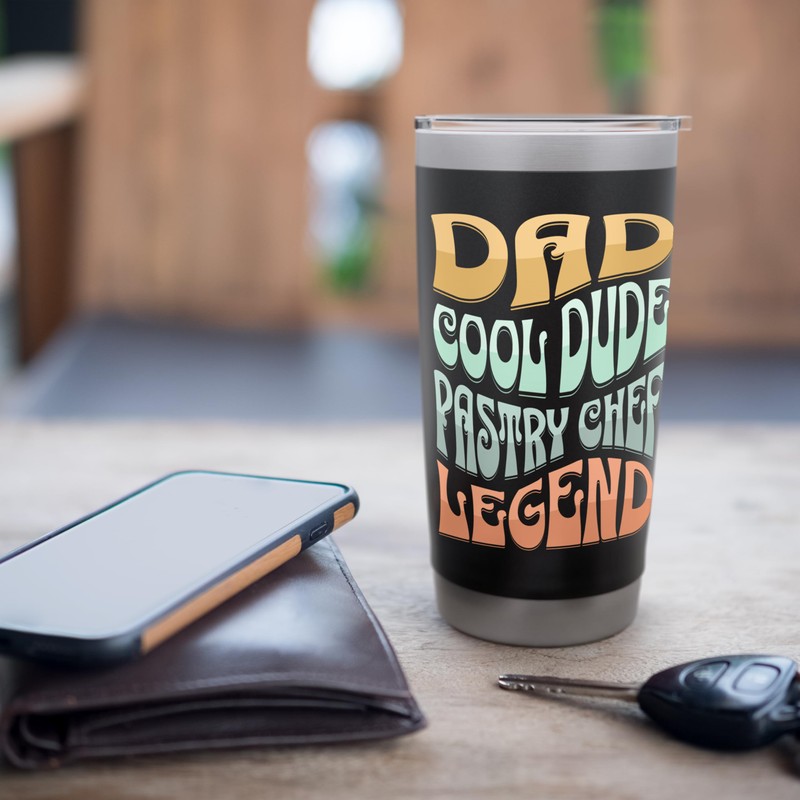 Dad Pastry Chef Legend Stainless Steel Insulated Tumbler