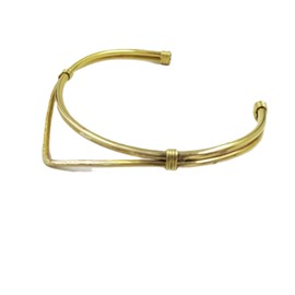 ARTIZANSTORE Choker necklace for her made of brass wire, torc wrap necklace, brass neck necklace for women tribal design brass necklace, torque