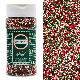 Mystic Sprinkles Christmas Holiday Nonpareil Sprinkle Mixes (Noel Mix 4oz)