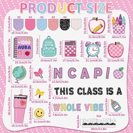Composition Notebook Bulletin Board Decoration Set Marble Composition Notebook Classroom Decor Welcome Back to School Classroom Bulletin Board Decoration for First Day of School Party Wall Door