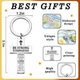 OZUEMUL Cross Keychain for Women Jesus Bible Verse Keychains for Men Christian Religious Bible Accessories for Men Jesus Car Accessories