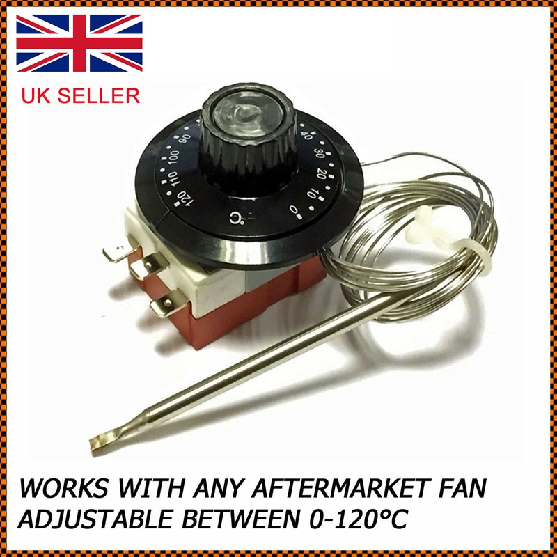 Capillary Thermostat Cooling Radiator, TOTMOX Universal TS-120SR Fan Control Switch