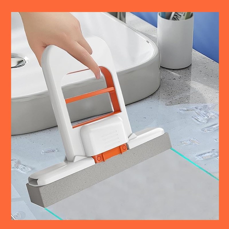 Mini Mop, Sponge Mop,Compact Cleaning Tool for Kitchen Surfaces, Bathroom