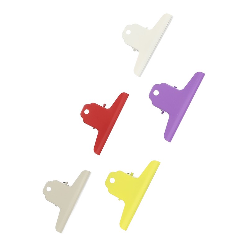 5pcs Colorful Metal Bull Hinge Clips Wall Hanging Heavy Duty