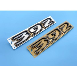 Xpipnns Pair New Custom Paint 392 Hood Emblems 3D Badge Replacement for 2021-2024 Wrangler (Bronze Black)