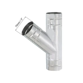 PATIKIL 3 Inch 3 Way Duct Splitter, Y Connector Air Vent Duct Hose Exhaust Pipe Adapter Joint for Dryer Exhaust Fan Vent Systems HVAC