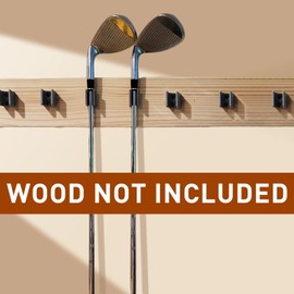 Golf Club Organize Holder for Wall Display, Wall Hanger, Rack, Mount 15 Set Holder, Fit for Club Grip up - 15mm, Club Head Up - 10mm (Club Head up - 10mm)