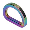 Pack of 10 D-rings, zinc alloy, reliable horseshoe shaped D-rings,