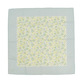 Friendshell IS-260-162 Cool Scarf, Flower Breeze, Green, 21.9 x 21.9 inches (53 x 53 cm), Heatstroke Protection, Cooling