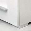 Emuca 2023025 feet, Furniture Silver Plastic, Set of 4 Legs