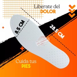 J.H. Company Plantillas Acolchonado Anti Impacto Ajustable Zapatos 9910