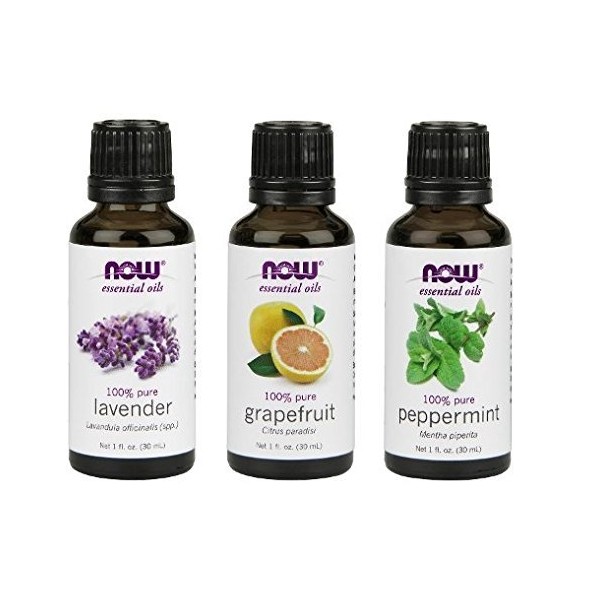3-Pack Variety of Now Essential Oils: Summer Fun - Lavender, Grapefruit, Peppermint